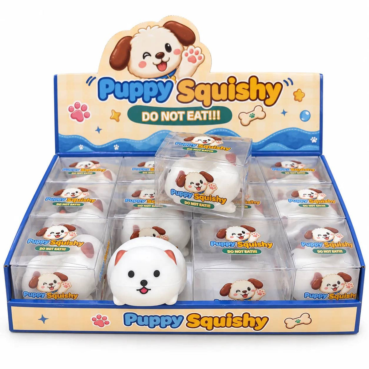 Cute Crunchy Pug Dog Block Squishy Toy