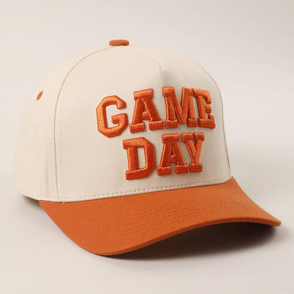 Game Day Embroidered Hat: Orange
