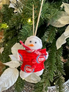 Recycled Snowman Ornament