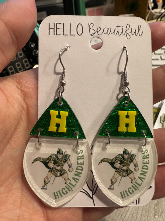 Highlander Teardrop Dangles