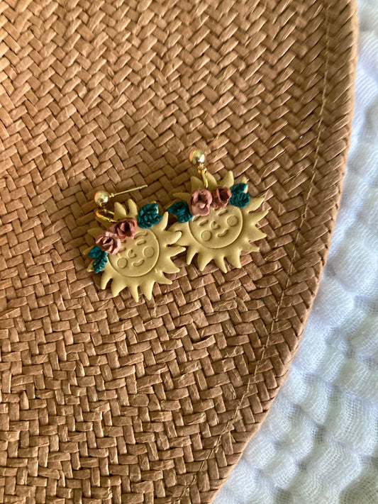 Floral Sun Earrings
