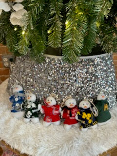 Recycled Snowman Ornament