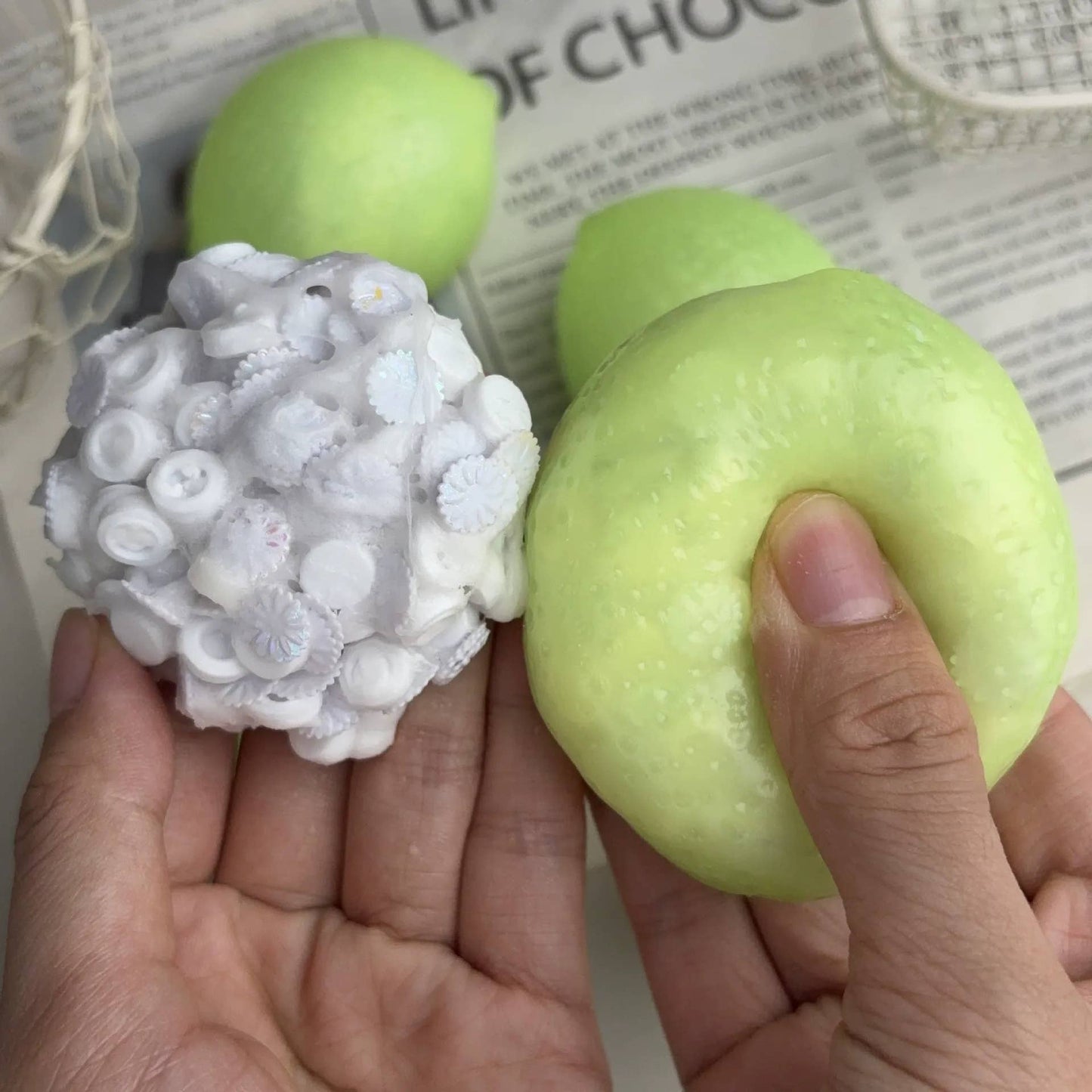 Crunchy Lemon Block Squishy Stress Relief Toy
