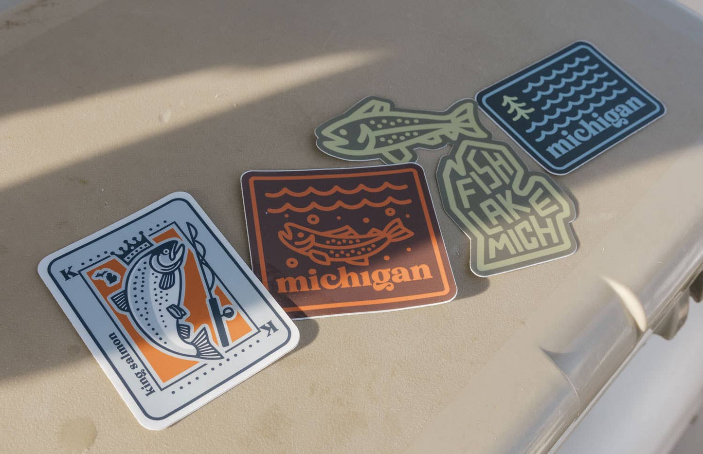 Waves & Woods Michigan Sticker — Original Design