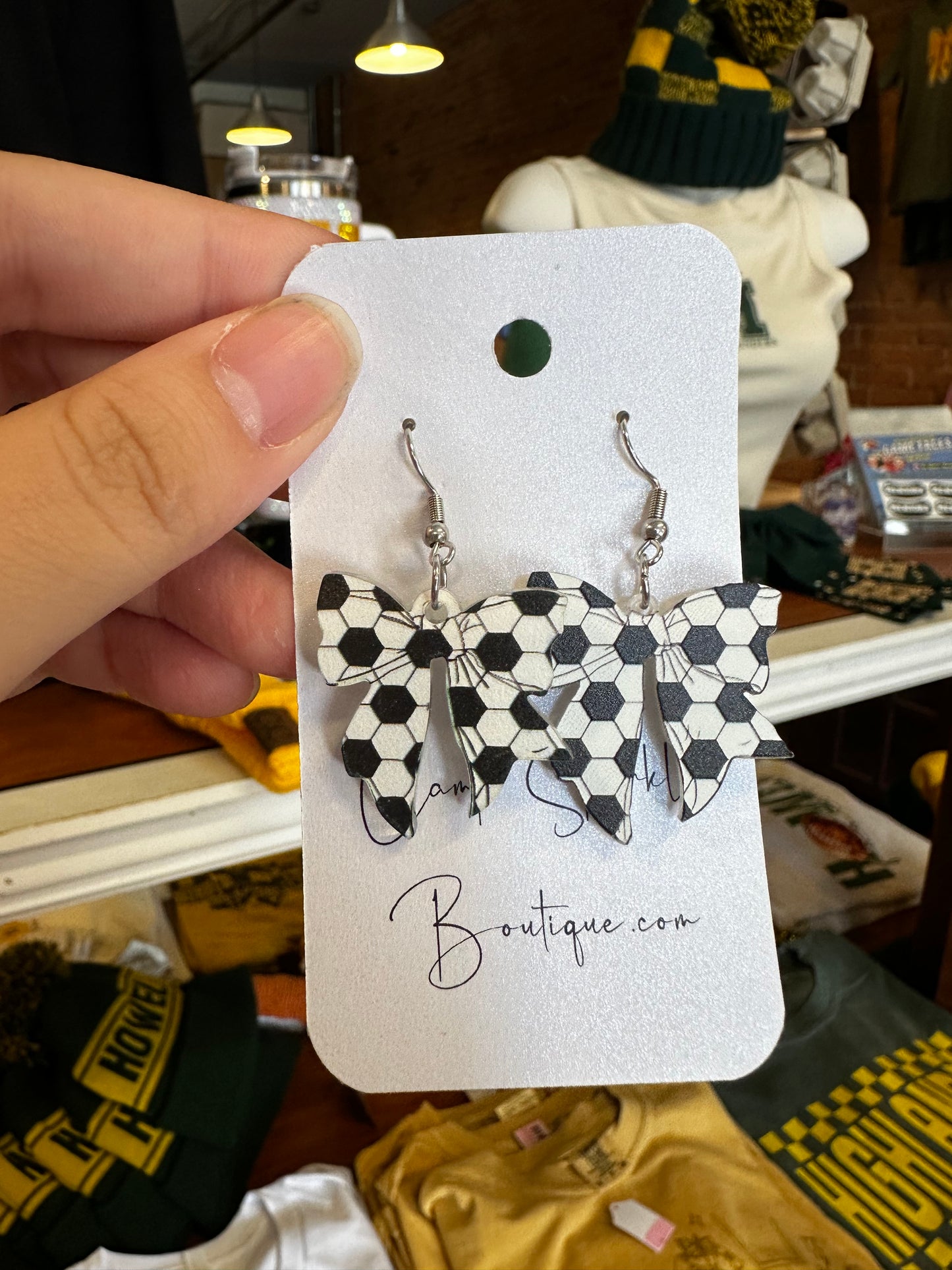 Soccer Bow Dangles