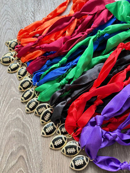 Game day scarf necklaces