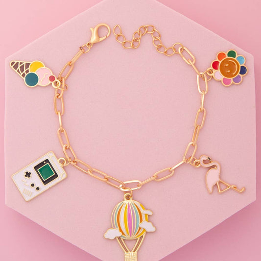 90’s Nostalgia Charm Bracelet