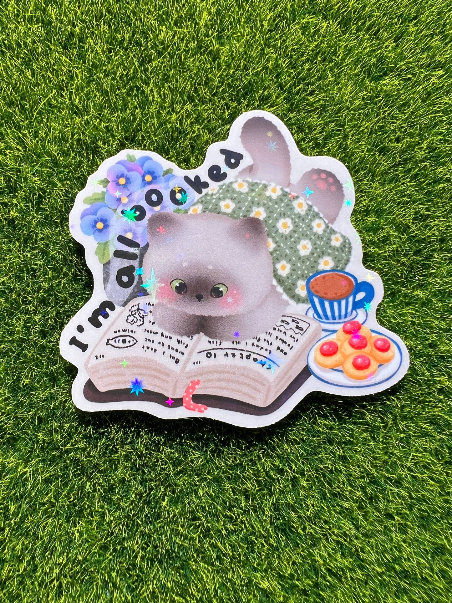 I'm All Booked Sticker
