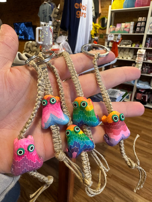 Hand Braided Hemp Keyrings