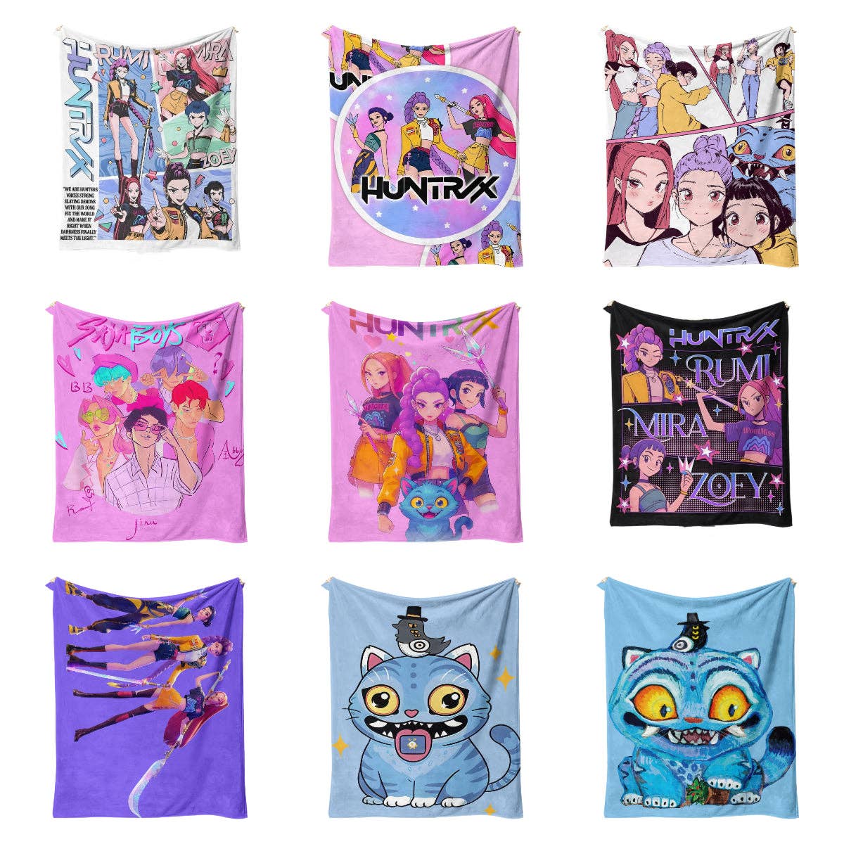 Kpop Demon Hunters Throw Blanket