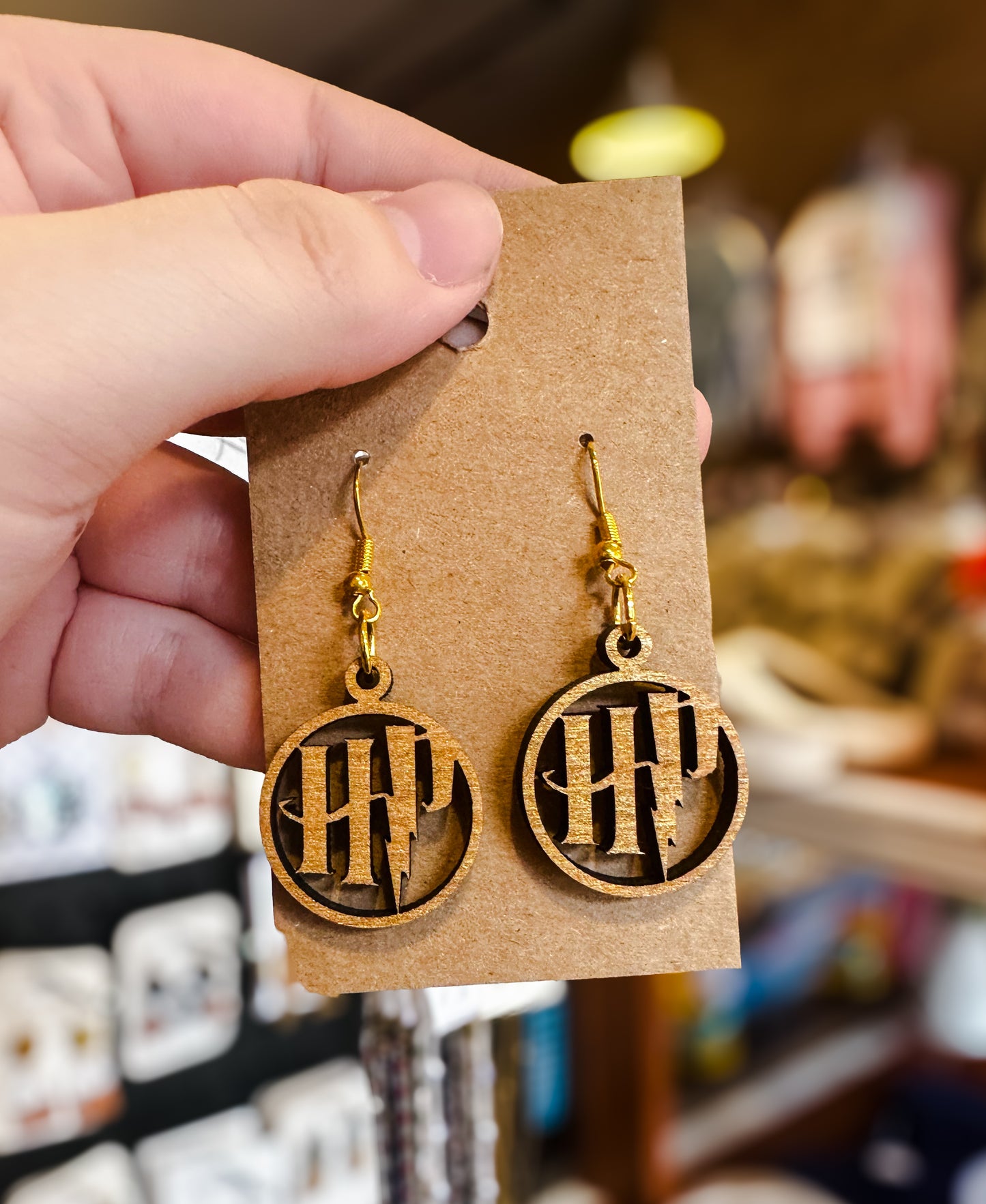 Harry Potter Inspired Wood Earrings