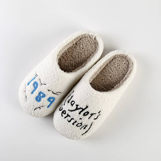 1989 Taylor's Version Knit Plush Slippers Swiftie