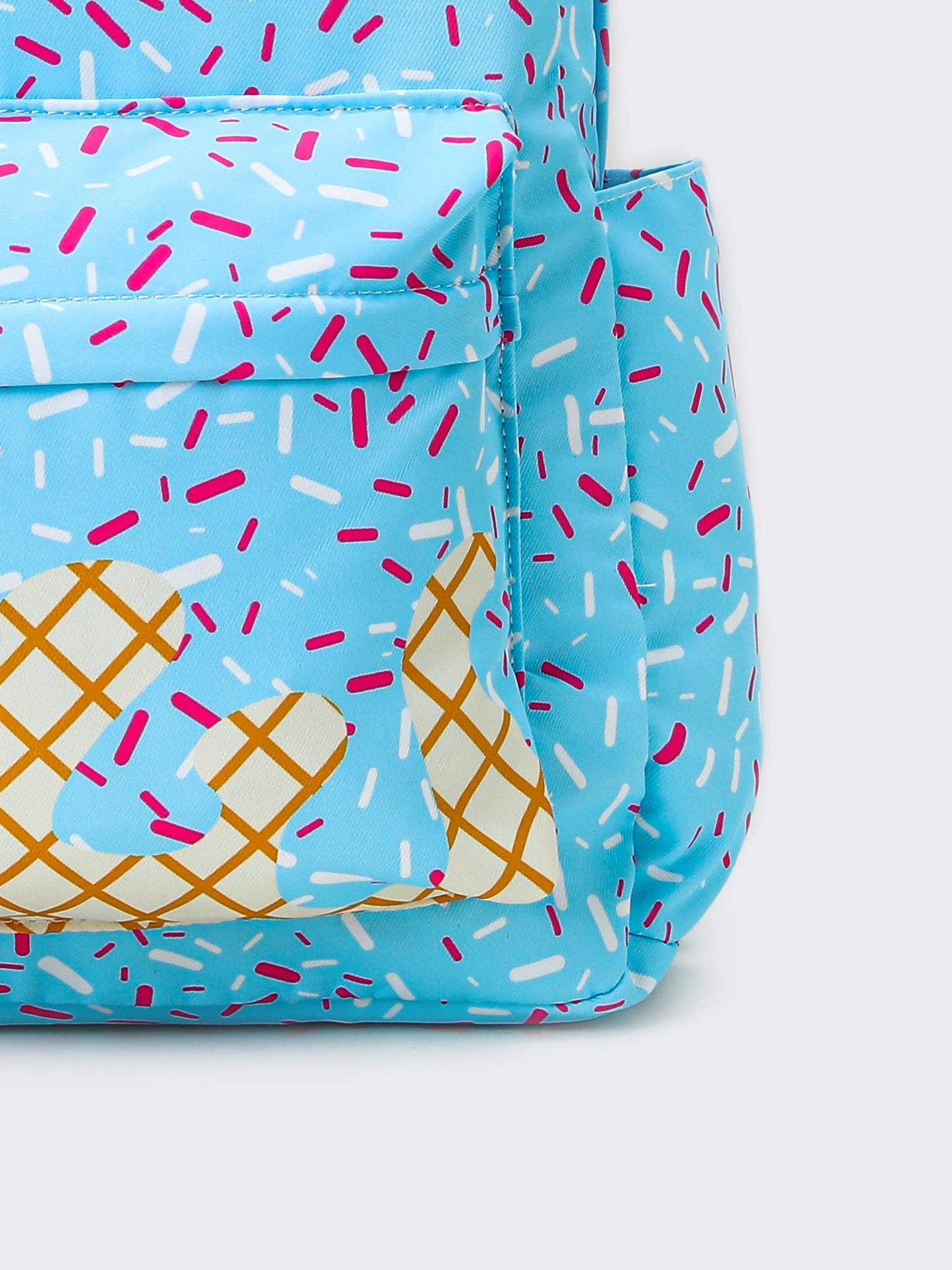 Blue Ice Cream Drip Backpack