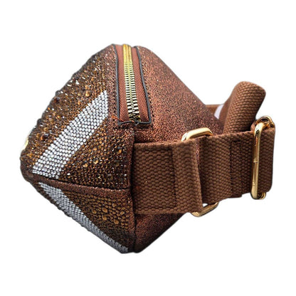 Rhinestone Football Fanny Pack