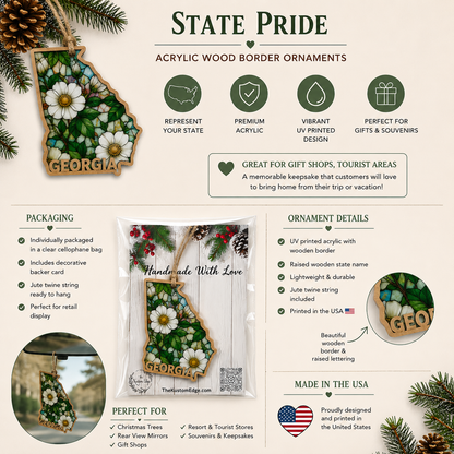 Michigan State Flower Ornament - Apple Blossom