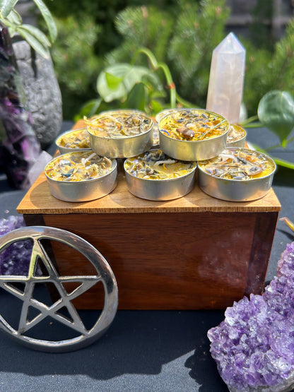 Happy Home, To Bring Peace Tealight Spell Candles