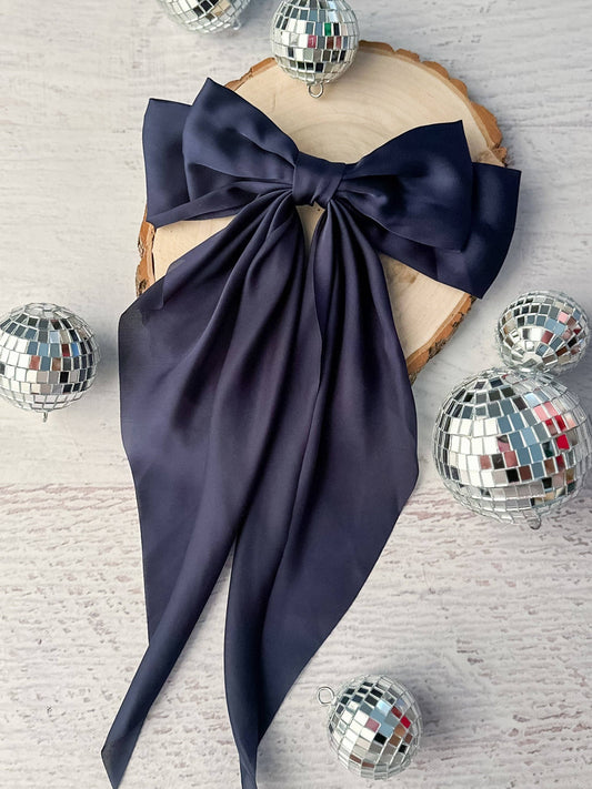 Mustard Satin Bow