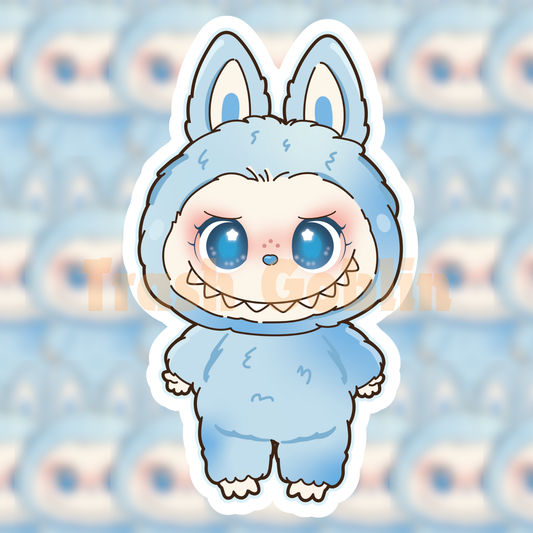 Baby Blue Labubu Sticker
