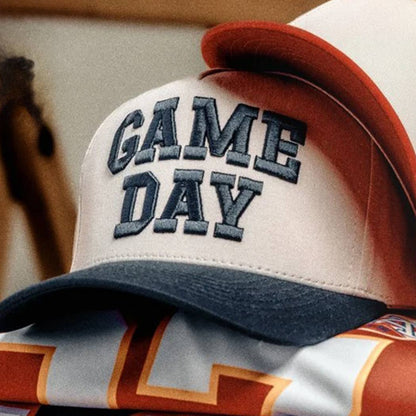 Game Day Embroidered Hat: Blue