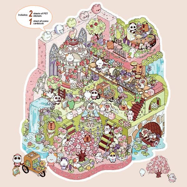 Studio Art Moodioma Kawaii Sticker Story Scene Kit