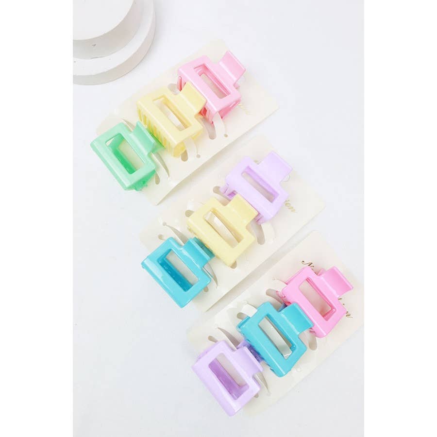 Mini Rectangle Hair Clip