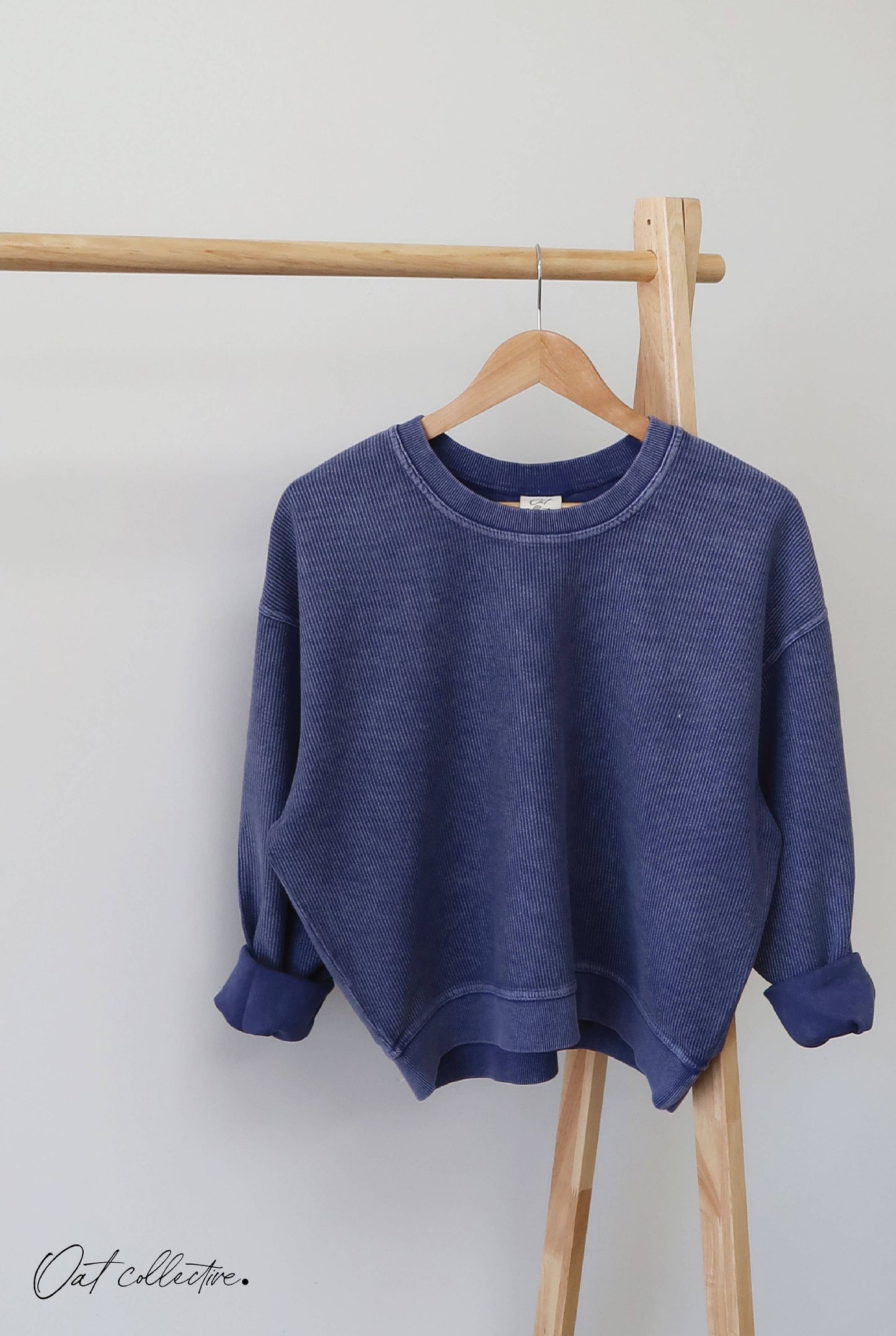 Michigan Cropped Thermal Vintage Crewneck