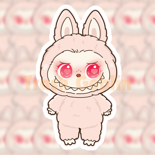 Baby Pink Labubu Sticker