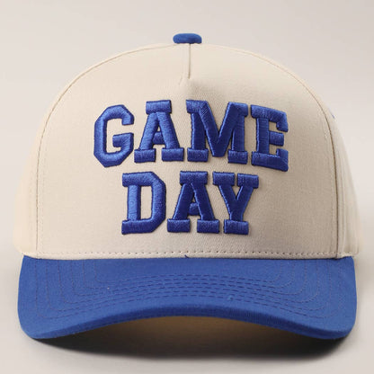 Game Day Embroidered Hat: Purple