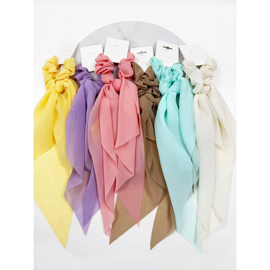Glitter Sheer Hair Scrunchie