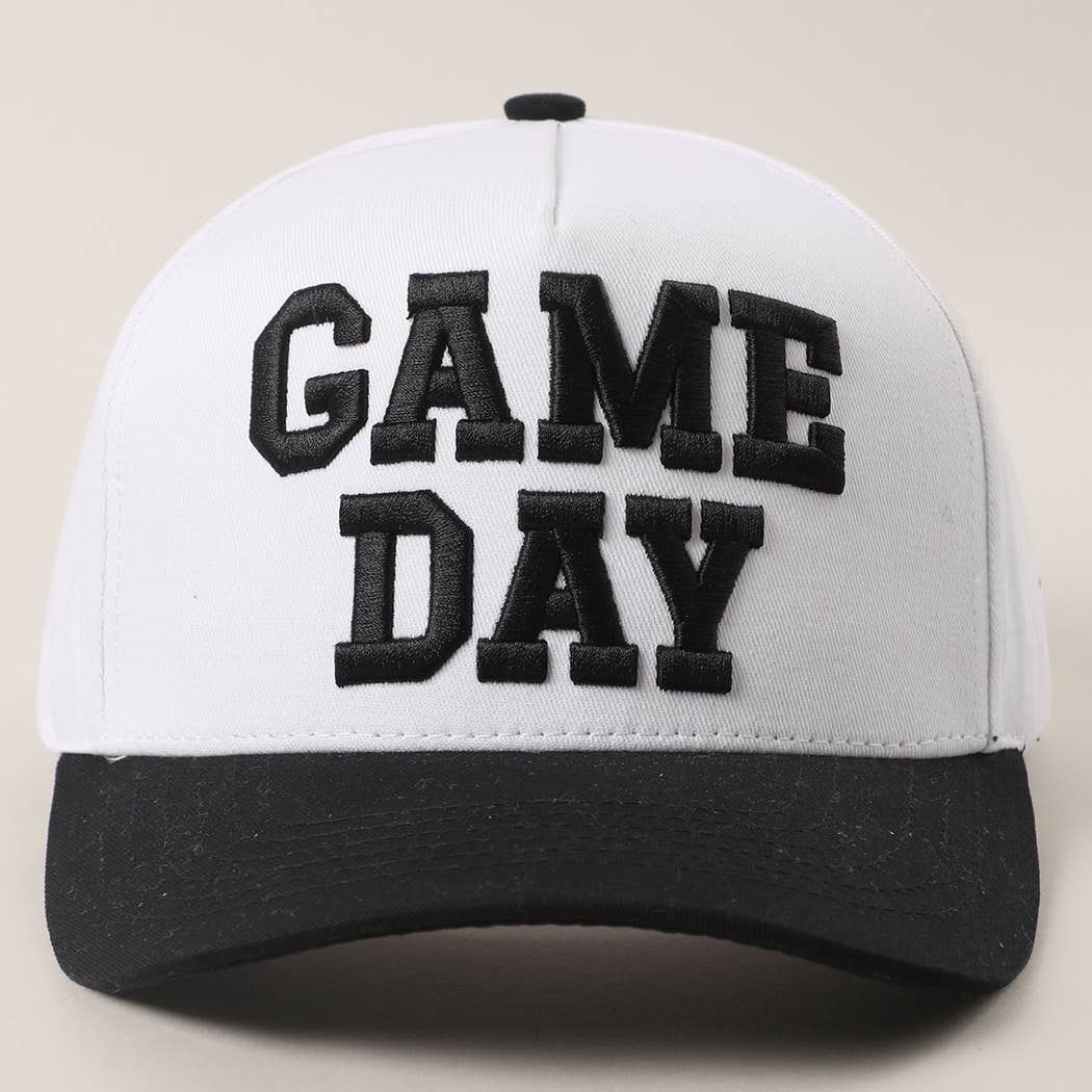 Game Day Embroidered Hat: Blue