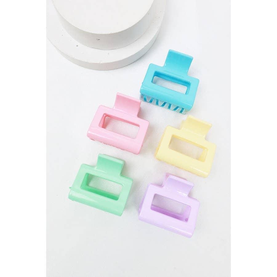 Mini Rectangle Hair Clip