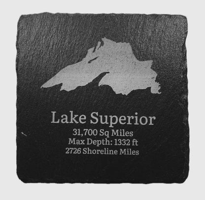 Slate Coasters Michigan Themed