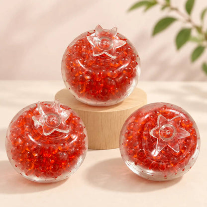 Crunchy Pomegranate Bead-Filled Squishy Stress Toy