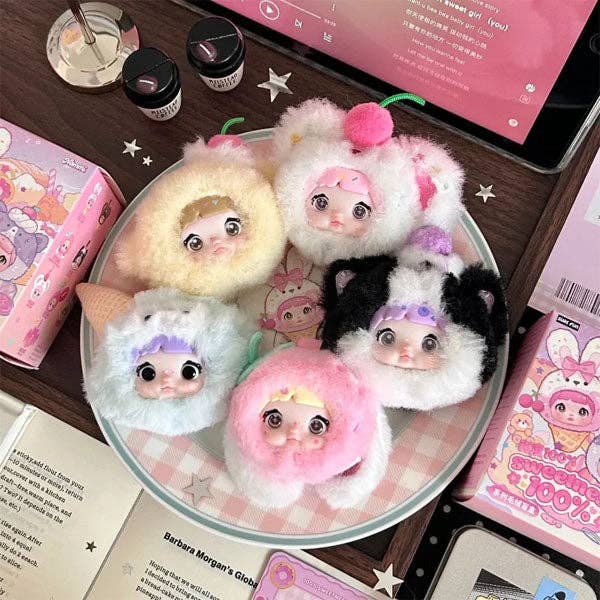 Nommi 100% Sweetness Series Kawaii Plush Doll Keychain Blind Box