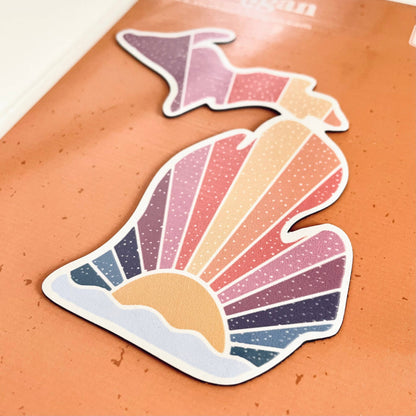 Rainbow Sunset Michigan Magnet