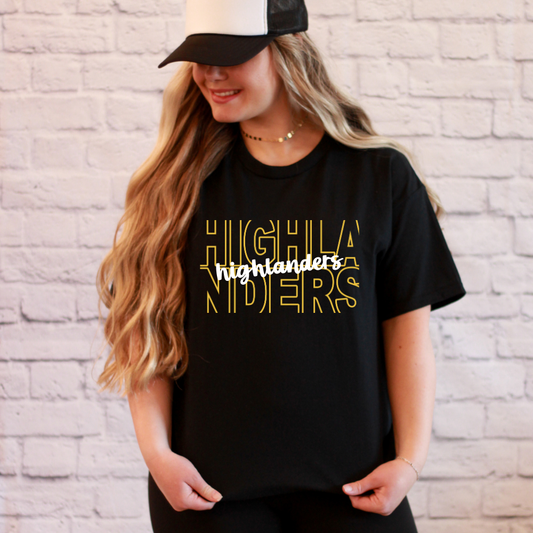 Highlanders Yellow Outline