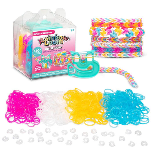 1200pcs Sweets Changing Rubber Band Cutie Cube