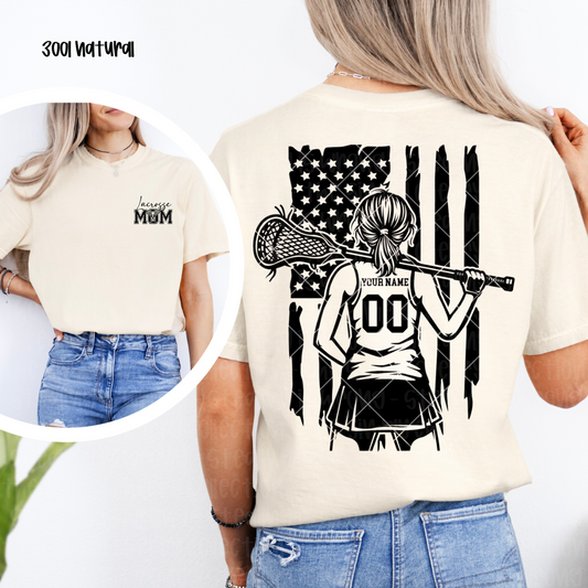 Custom Lacrosse Mom - Girl