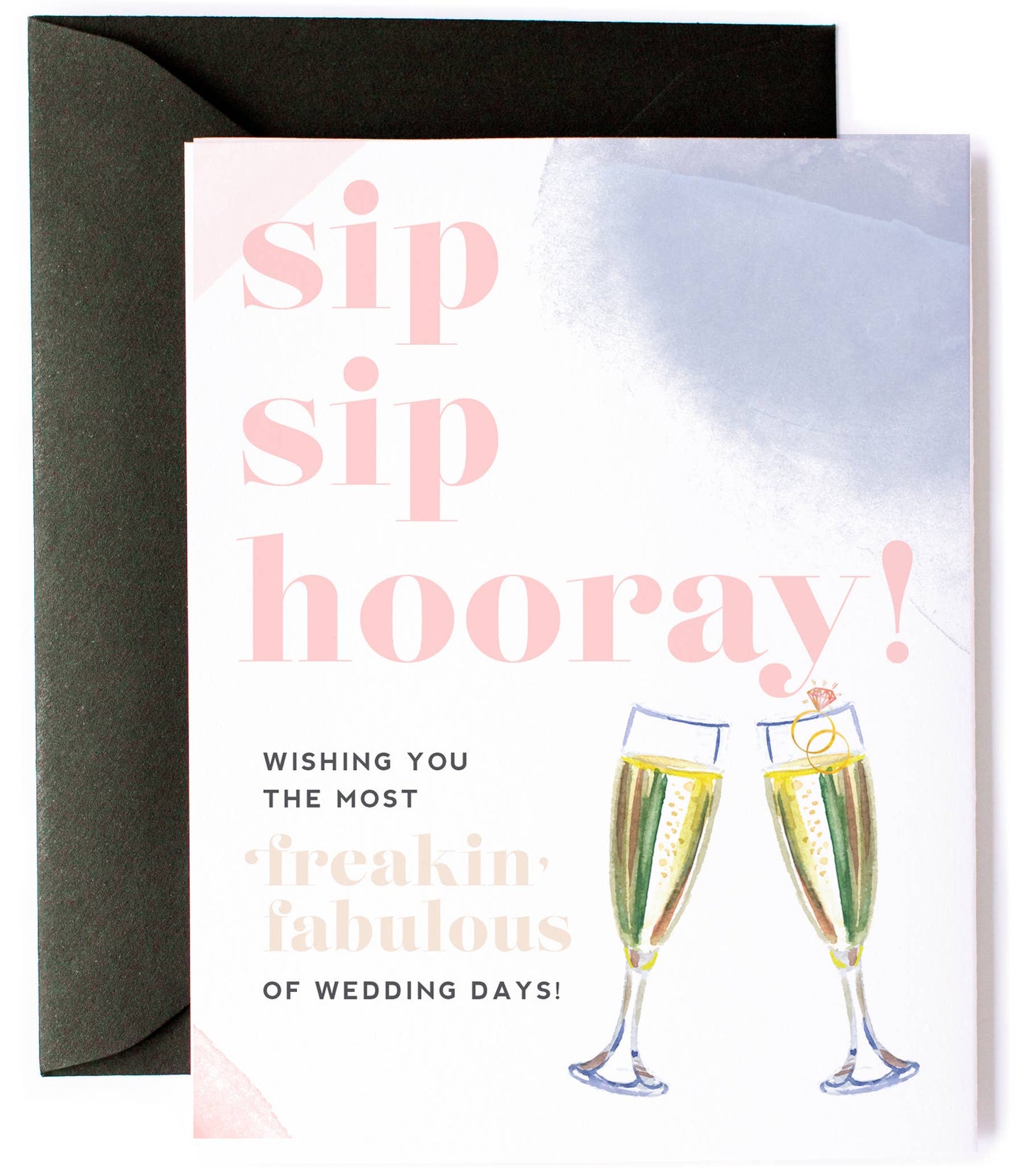 Sip Sip Hooray Wedding Card