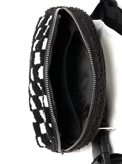 Black and White Belt Bag