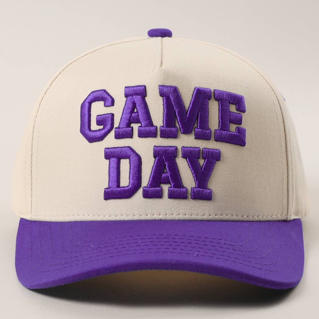 Game Day Embroidered Hat: Orange