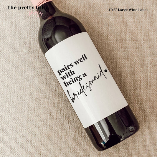 Bridesmaid Proposal Wine Label