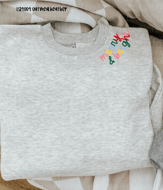 Merry & Bright Collar Crewneck