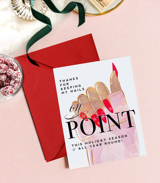 Nail Tech Christmas Card