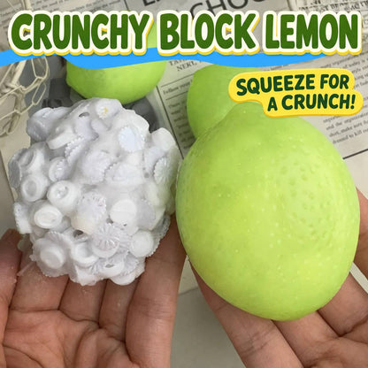 Crunchy Lemon Block Squishy Stress Relief Toy