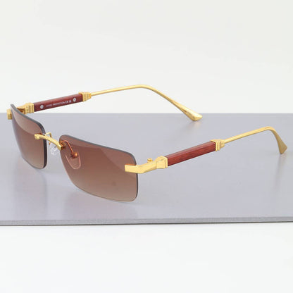 Chic Pillar Rimless Sunglasses