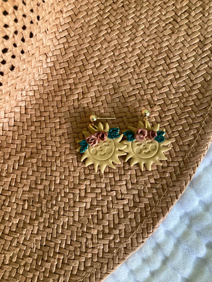 Floral Sun Earrings