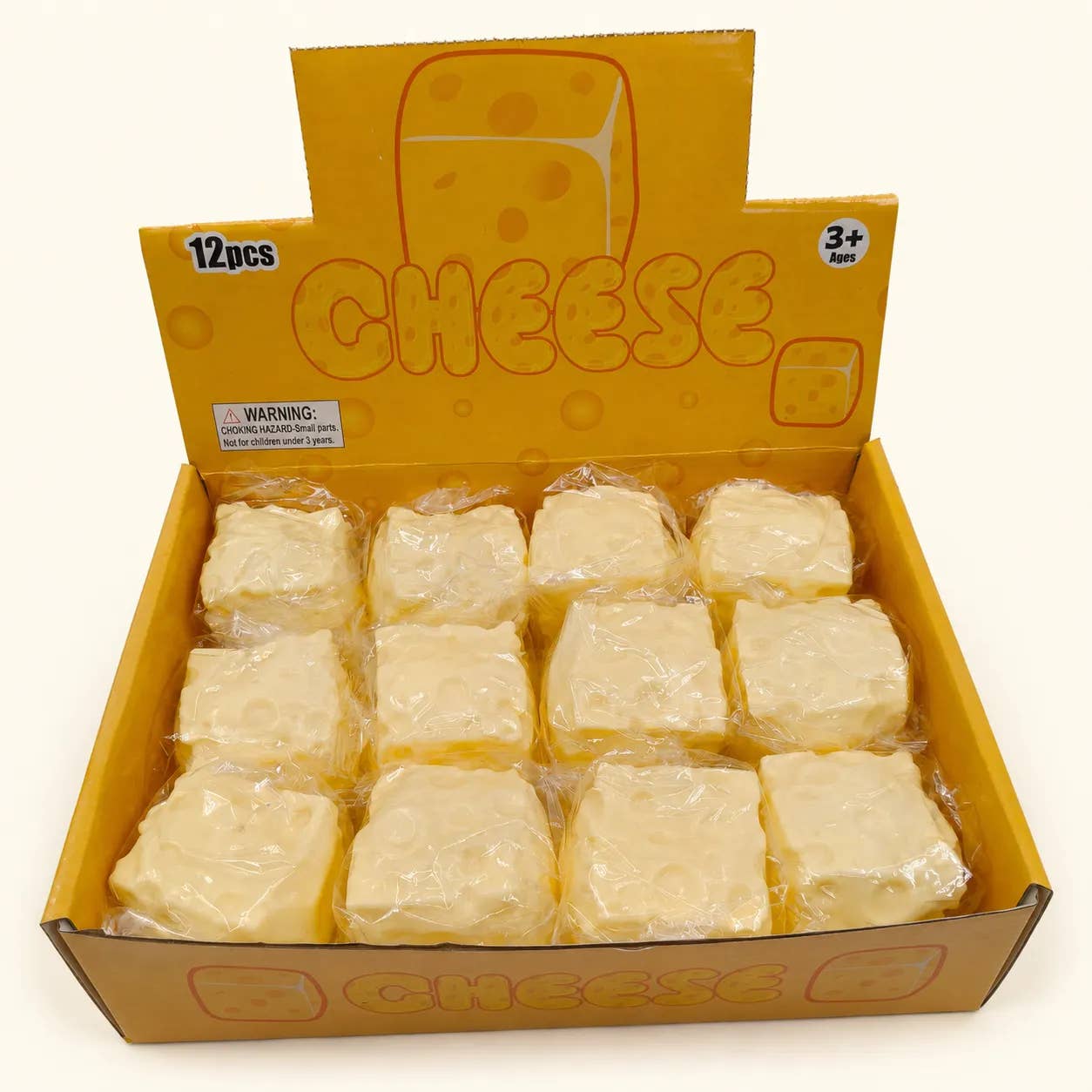 Moldable Cheese Block Squishy Toy