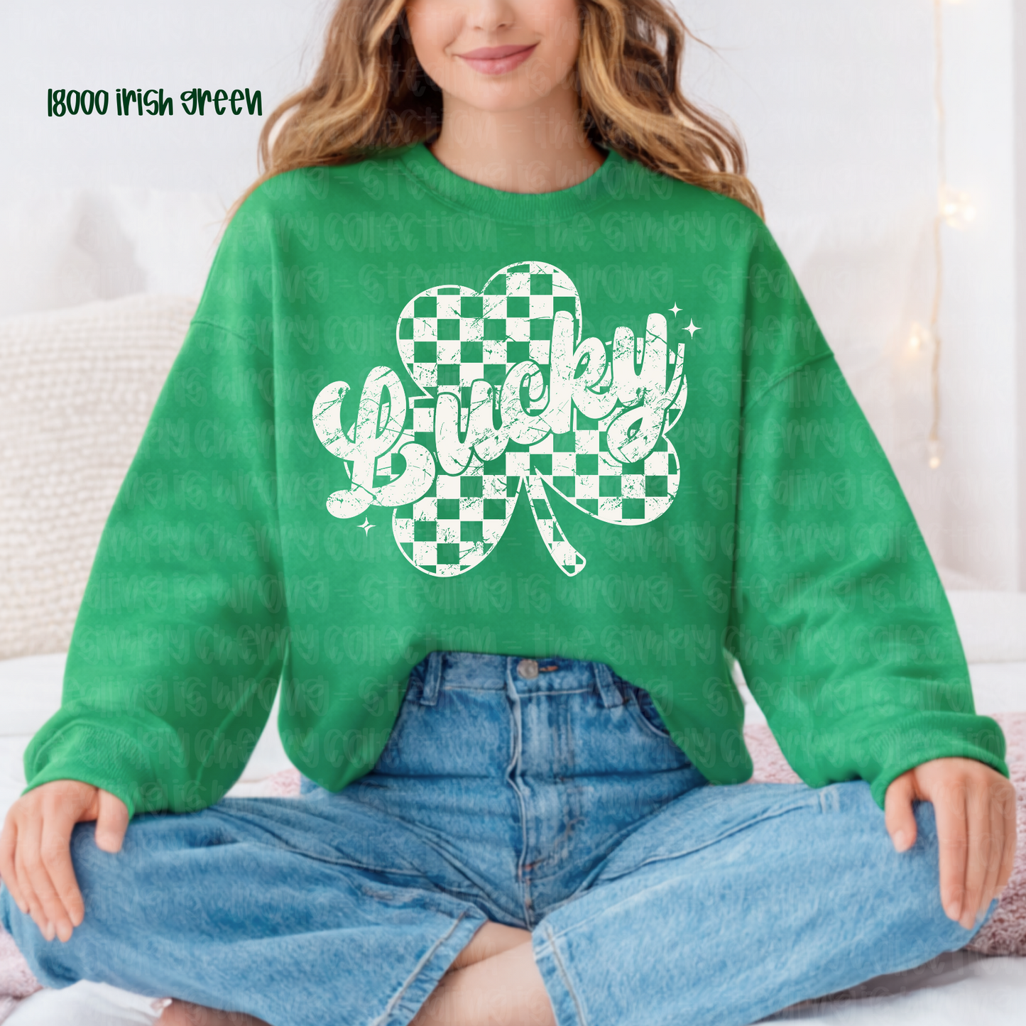 Lucky Distressed Shamrock