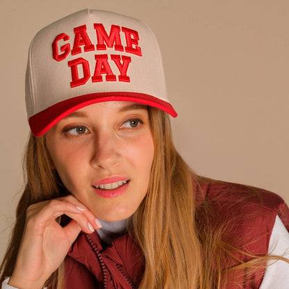 Game Day Embroidered Hat: Orange